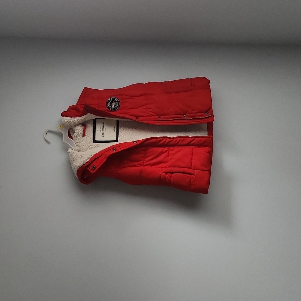 Abercrombie Kids Red Puffer Vest